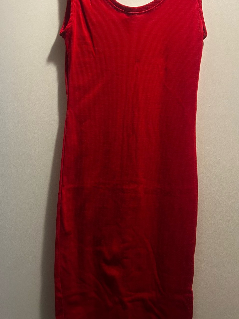 Ambiance Red Sleeveless Mini Bodycon Dress